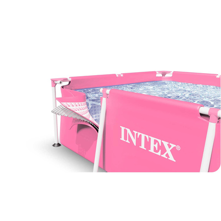INTEX Basen ogrodowy stelażowy 220x150x60 cm 2w1 różowy