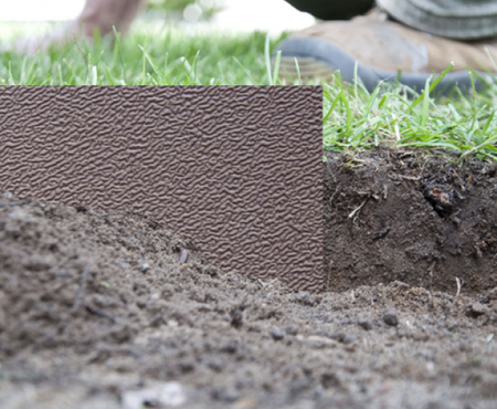 BRADAS Obrzeże trawnikowe BORDER 6m x 15cm, brązowe Gramatura 2,83kg/m2