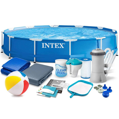 INTEX 28212 Basen ogrodowy stelażowy 366 x 76 cm 16w1