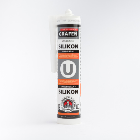 GRAFEN PROFESSIONAL Silikon uniwersalny 280 ml bezbarwny 