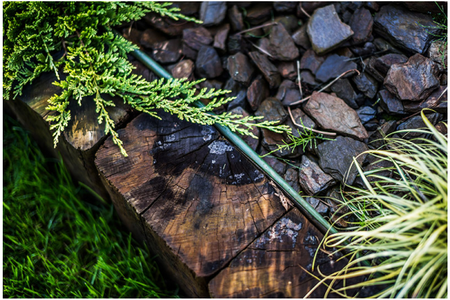 BRADAS Obrzeże proste trawnikowe 18m x 12,5 cm zielone