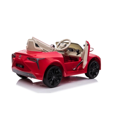 Pojazd na akumulator Lexus LC500 czerwony dla dzieci