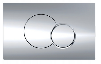 GEBERIT Przycisk spłukujący Eclipse 2, chrom 94150002