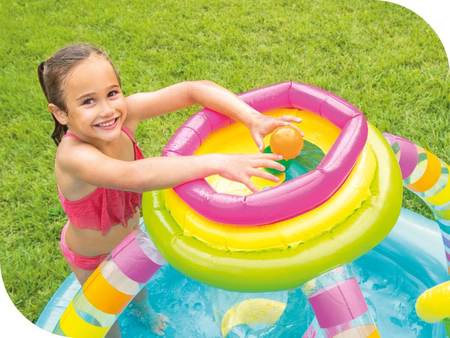 INTEX Plac zabaw dmuchany Tęczowy 56137