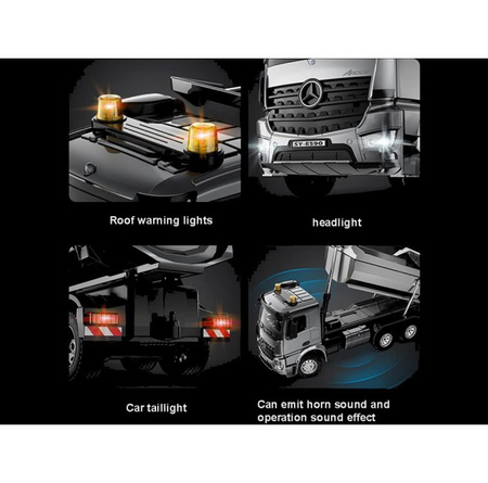 DOUBLE EAGLE Zdalnie sterowana wywrotka metalowa Arocs RTR 2,4GHz DO-E590
