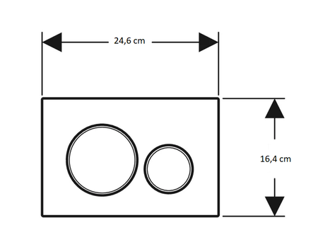 GEBERIT Przycisk uruchamiający Sigma20, przedni, biały-złoty-biały 115.882.KK.1