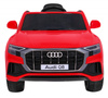 Audi Q8 Lift na akumulator dla dzieci czerwony + pilot + EVA + wolny start + MP3 USB + LED
