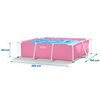 INTEX Basen ogrodowy stelażowy 220 x 150 x 60 cm różowy