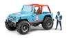 BRUDER 02541 Jeep Cross Country Racer niebieski z figurką rajdowca