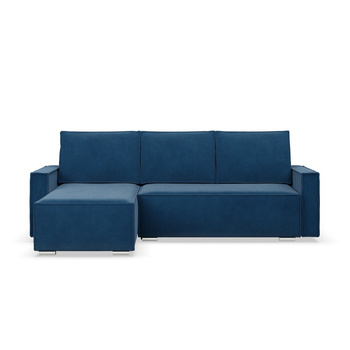 ADAMS Narożnik NOTO z leżanką L w tkaninie POSO 05 kobaltowy