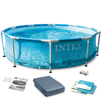 INTEX Basen stelażowy 305x76 cm 6w1