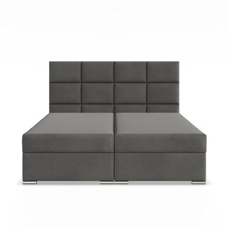 ADAMS Łóżko CALVI kontynentalne 180x200 cm TRINITY grafitowy