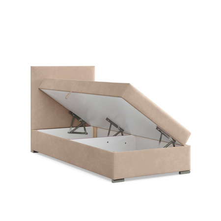 ADAMS Łóżko kontynentalne CALVI 90x200 cm Trinity jasny beżowy