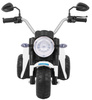 Motorek MiniBike na akumulator dla dzieci Biały + Dźwięki + Światła LED + Ekoskóra