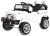 Autko terenowe JJ na akumulator dla dzieci biały + Pilot + Schowek + Światła + Audio