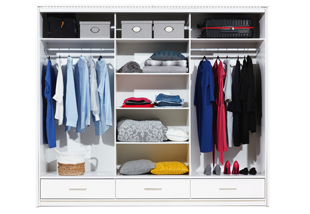 Szafa Marsylia 250 połysk biały/lustro