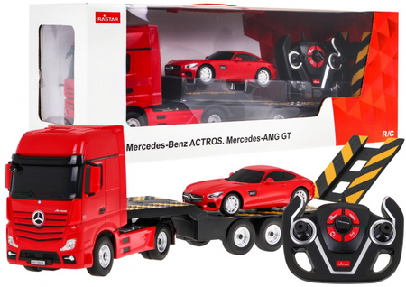 RASTAR Autko R/C Mercedes Benz Actros z Naczepą 1:26 Mercedes Benz