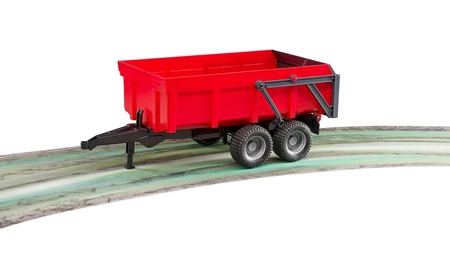 BRUDER 02211 Przyczepa wywrotka z automatyczną klapą czerwona