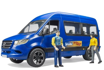 BRUDER 02670 MB Sprinter Bus niebieski Bruder z 2 figurkami