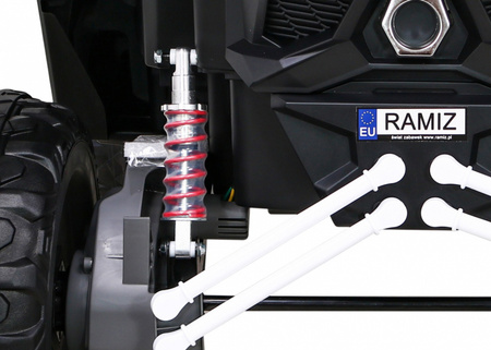 Pojazd Buggy UTV-MX na akumulator biały / napęd 4x4 dla dzieci