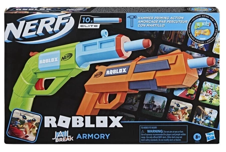 HASBRO Wyrzutnie Nerf Roblox Jailbreak Armory + 10