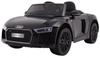 Audi R8 Spyder na akumulator lakier czarny + Pilot + EVA + Wolny Start + Radio MP3 + LED