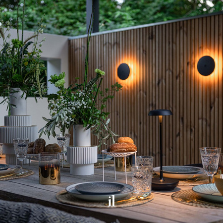 IN-LITE Lampa podłogowa DISC LIGHT HEAD Black