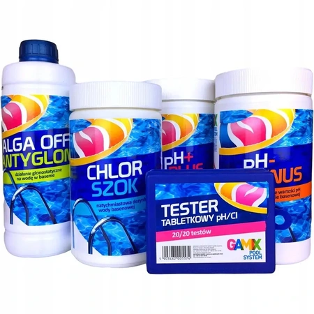 GAMIX Zestaw startowy chemii basenowej 5w1