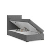 ADAMS Łóżko CALVI kontynentalne 90x200 cm HUGO grafit