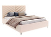 FDM Łóżko tapicerowane ELEGANTE  140x200 cm  z pojemnikiem i stelażem podnoszonym - TRINITY kremowy