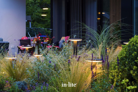 IN-LITE Lampa podłogowa DISC LIGHT HEAD Black