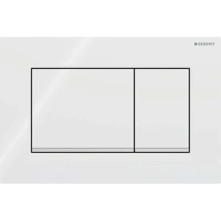 GEBERIT Przycisk uruchamiający Sigma30, przedni, biały-chrom bł.-biały 115.883.KJ.1
