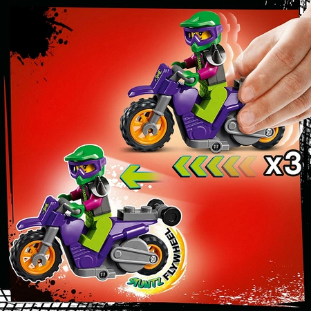LEGO City Wheelie na motocyklu kaskaderskim - 60296