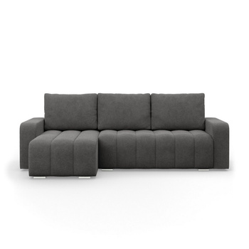 ADAMS Narożnik ABRIELLE z leżanką w kształcę L ABRIAMO stalowy / bonell