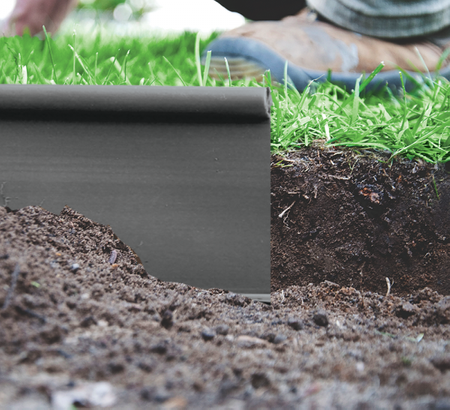 BRADAS Obrzeże proste trawnikowe 18m x 12,5cm, szare