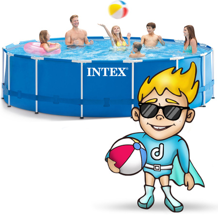 INTEX 28242 Basen ogrodowy stelażowy 457 x 122 cm 17w1