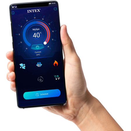 INTEX Duże domowe SPA dmuchane z hydromasażem 6 osobowe 239x71 cm