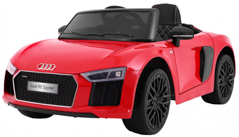 RAMIZ Audi R8 Spyder na akumulator czerwony + pilot + EVA + Radio MP3 + LED