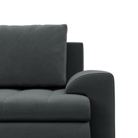 ADAMS Narożnik FORESTA z otomaną KRONOS 34 - ciemny szary