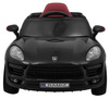 Autko Turbo-S na akumulator dla dzieci czarny + Pilot + Wolny Start + Koła EVA + Radio MP3
