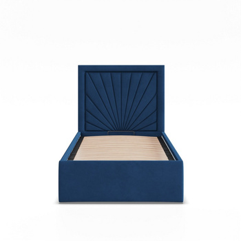 ADAMS Łóżko stelażowe VASTO 90x200 cm z metalowym podnoszonym stelażem - TRINITY morski