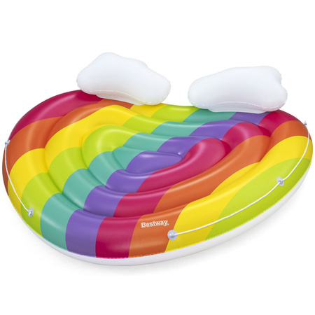 BESTWAY Pływająca wyspa tęcza 43722