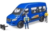 BRUDER 02670 MB Sprinter Bus niebieski Bruder z 2 figurkami