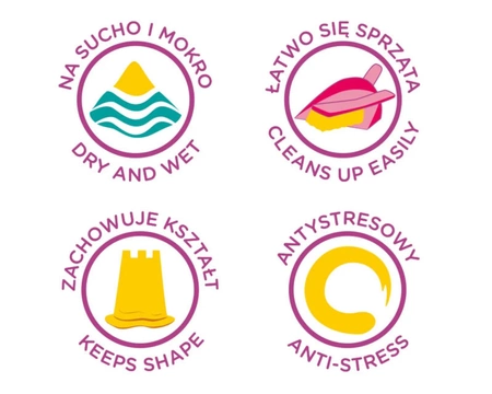 EPEE Ultra piasek 200g niebieski+ formy zwierzaki