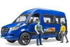 BRUDER 02670 MB Sprinter Bus niebieski Bruder z 2 figurkami