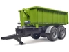 BRUDER Przyczepa z kontenerem typu hakowiec do traktorów zielona