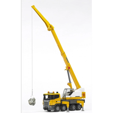 BRUDER Scania R Dźwig z sygnalizacjom 03570