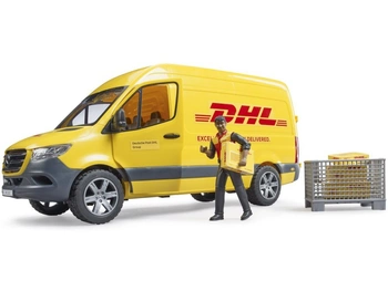 BRUDER 02671 MB Sprinter DHL z figurką kuriera i z akcesoriami