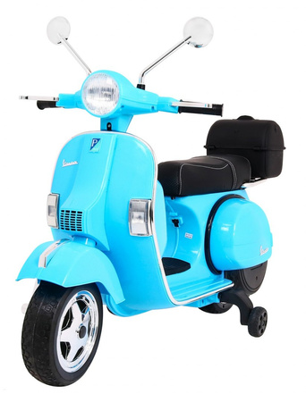 Skuter Vespa elektryczny dla dzieci Niebieski