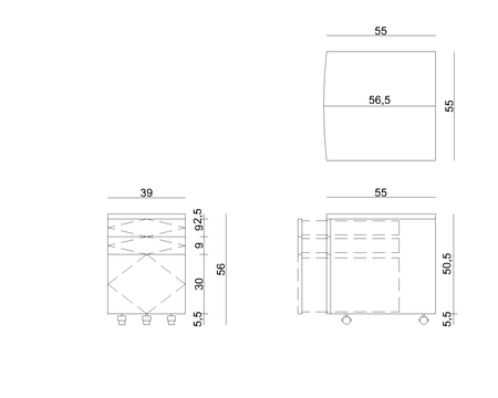 UNIQUE Kontener RP-01 - srebrny na kluczyk